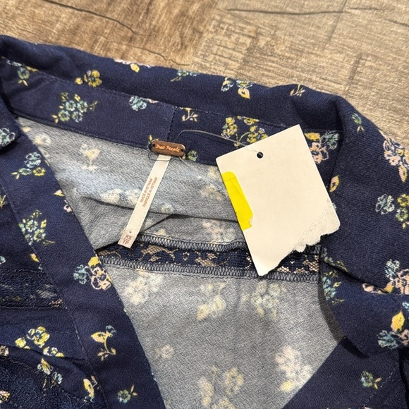 NWT!! Free People - Good Days Mini Dress - Blue Floral - Size XS - Picture 10 of 11